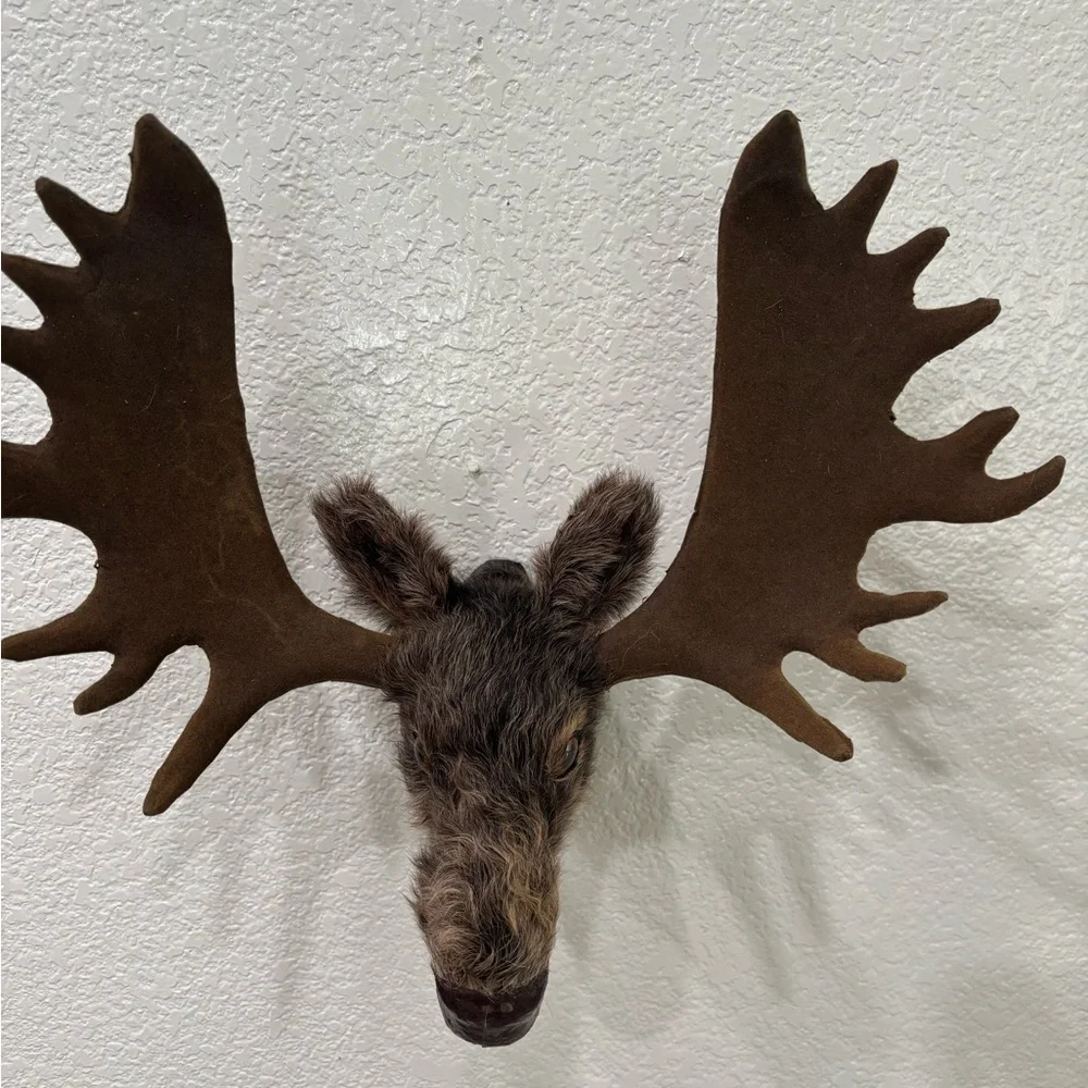 Brown Moose Head Wall Decor